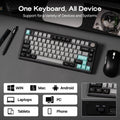 EPOMAKER TH80 V2 75% ANSI US Layout Wired/Bluetooth/2.4Ghz Wireless Mechanical Gaming Keyboard with Programmable Keys & Knob