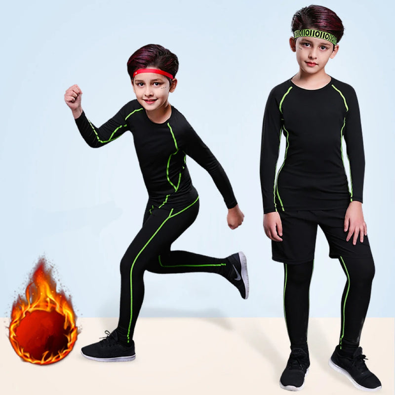 1 Set Boy Autumn Winter Quick Drying Tights Clothe Youth - View 4 | SAMAG