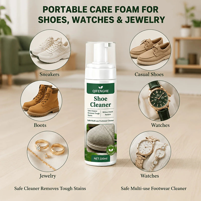 Shoe Cleaning & Whitening Set: Stain removal, polishing, brightening and anti-yellowing, safe formula suitable for all types of