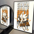 Sonic the Hedgehog HD Poster Art  Waterproof Wall Sticker for Home Living Room Bedroom Aesthetic Decoration