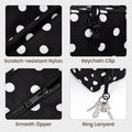 Slouchy Tote Bags Polka Dot Nylon Bowler Bag For Women Hobo Bags Large Shoulder Bag For Travel Work College Nylon Bowler Bag For Women Slouchy Lightweight Crescent Bag With Zipper Travel Tote Bag For Women Sandproof Swim Pool