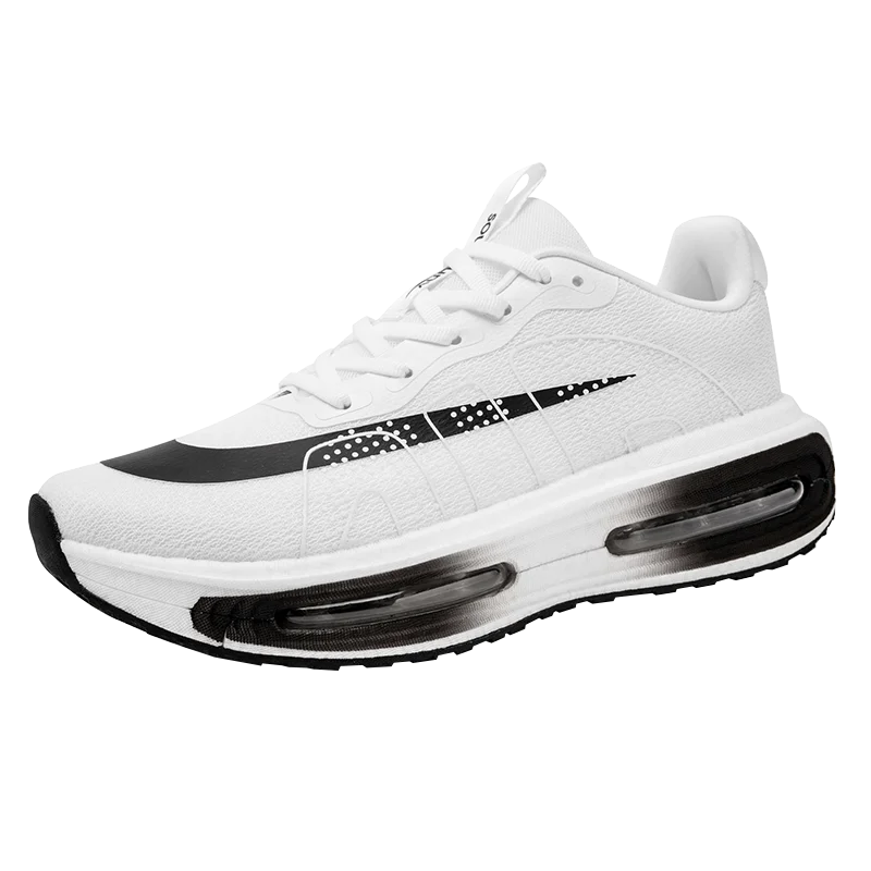 Men's Athletic Shoes, Comfortable Air-Cushioned Running Shoes, Non-Slip Walking Sneakers, Wide-Toe Training Shoes