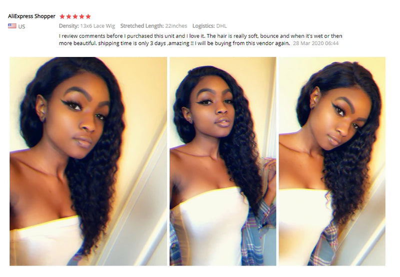 Siyun Show Loose Deep Wave Wig 30 Inch 13X6 HD Transparent Lace Frontal Wig 250 Density Lace Front Human Hair Wigs For Women