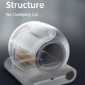 65L Large Space Silent Smart WiFi Cat Litter Box with 9L Trash Automatic Cleaning Fully Enclosed Electric Pet Toilet