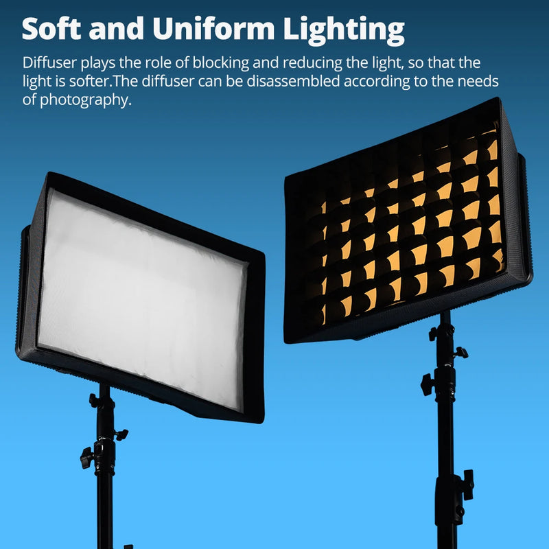 AMBITFUL LED Video Soft Light Diffuser Honeycomb Grid Softbox for Godox LEDP260C LED Video Light (Softbox Only) ﻿
