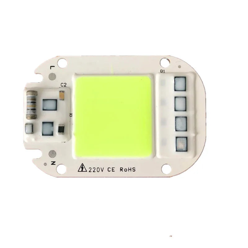 1-20PCS LED COB Hight Power 50W AC 220V Red Blue Green Lamp Chip Smart IC Fit For DIY Driverless Integrated Driver Flood Light