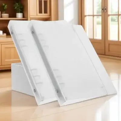 2Pcs A5 Binder Clear Notebook Binder Reusable Office File Organizer Folder Portable Document Folder Organizer for Work Study