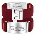 Personalized Medical Alert Bracelet for Men Customized Elastic Strap Stainless Steel ID Engraved Medic - Visuel 15 | SAMAG