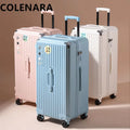 COLENARA Women's Suitcase Large Capacity Trolley Case Cart Style Travel Bag 24"26"28"30"32 Inch with Wheels Rolling Luggage
