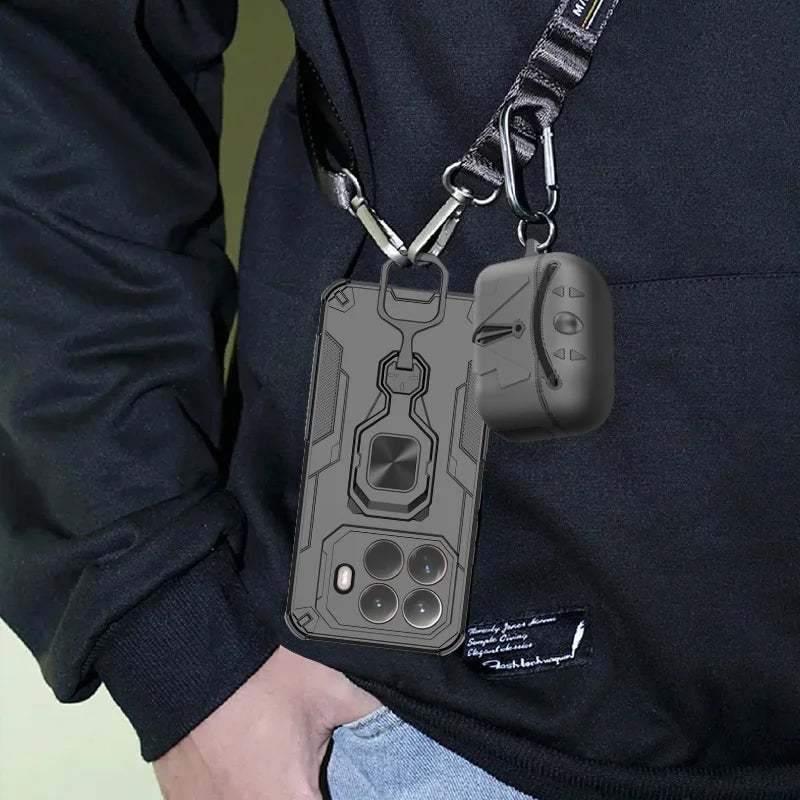 For Xiaomi 15T Pro 5G Case Car Magnetic Ring Stand Armor Phone Cases for Xiaomi15T Xiomi Mi15T Mi 15 T T15 Xiaomi15T Back Cover