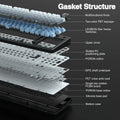 AULA F99PRO Wireless Gaming Keyboard Gasket Structure Compatible with 3/5 Pins Hot-swap Mechanical Keyboard with Media Knob
