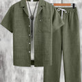 Men's Minimalist Pocket Embroidery Set, Textured Short | SAMAG