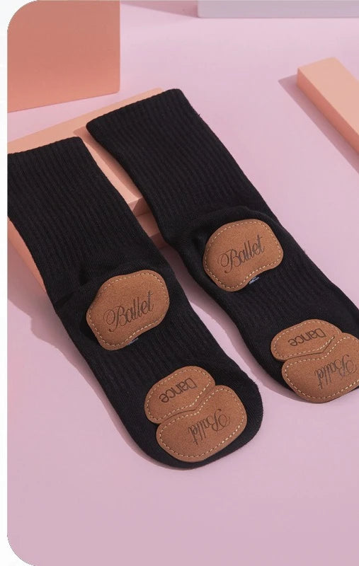 Blue Silicone Anti Slip Cotton Grip Socks Unisex Adult Kids Ballet Contemporary Chinese Dance Yoga Barre Floor Practice Socks