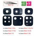 Rear Big Back Camera Glass For Redmi Note 11 11S 11T 11E 10T 10 10S 9 9S 8T 8 Pro Glass Real Camera Lens + Repair Tools