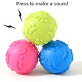 Dogs Interactive Toys Soft TPR Toys for Dog Pet Teeth Cleaning Bite Resistance Squeaky Dog Ball Toy