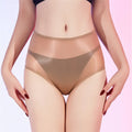 Sexy Unisex Oil Shiny Sheer See Through Boxer High Elastic Safety Short Smooth Bottom Wear Glossy Ultrathin Underwear Slim  Body