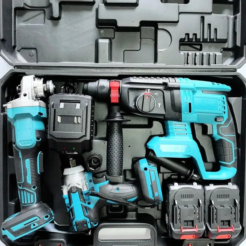 Limited - Time Discount Lithium Battery Tool Large Set Electric Hammer Angle Grinder, Wrench, Circular Saw - View 3 | SAMAG
