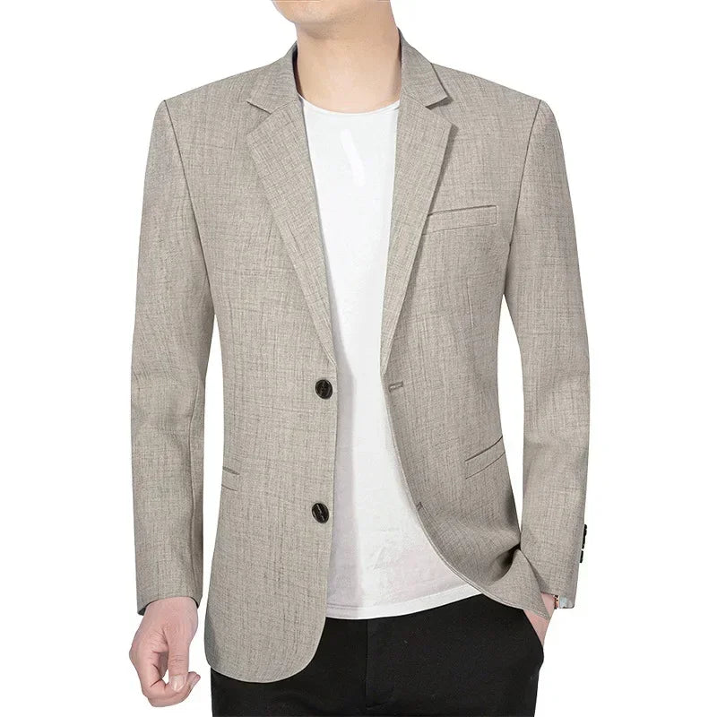 New Men's Spring and Autumn Light Suits, Solid Formal Wear, Business Casual Coats, Jackets for 4XL - View 4 | SAMAG