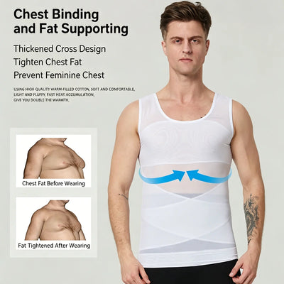 Men Compression Shirts for Shapewear Chest Abdomen | SAMAG