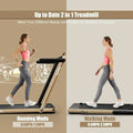 Space-Saving 2-in-1 Electric Treadmill with 2.25HP, Desk | SAMAG