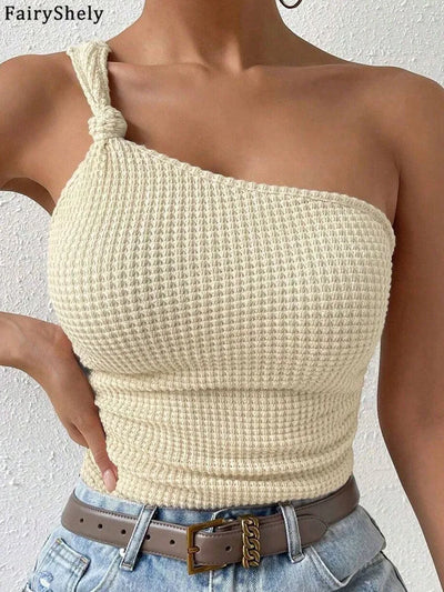 Fairyshely Sexy Female Summer One - shoulder Strap | SAMAG