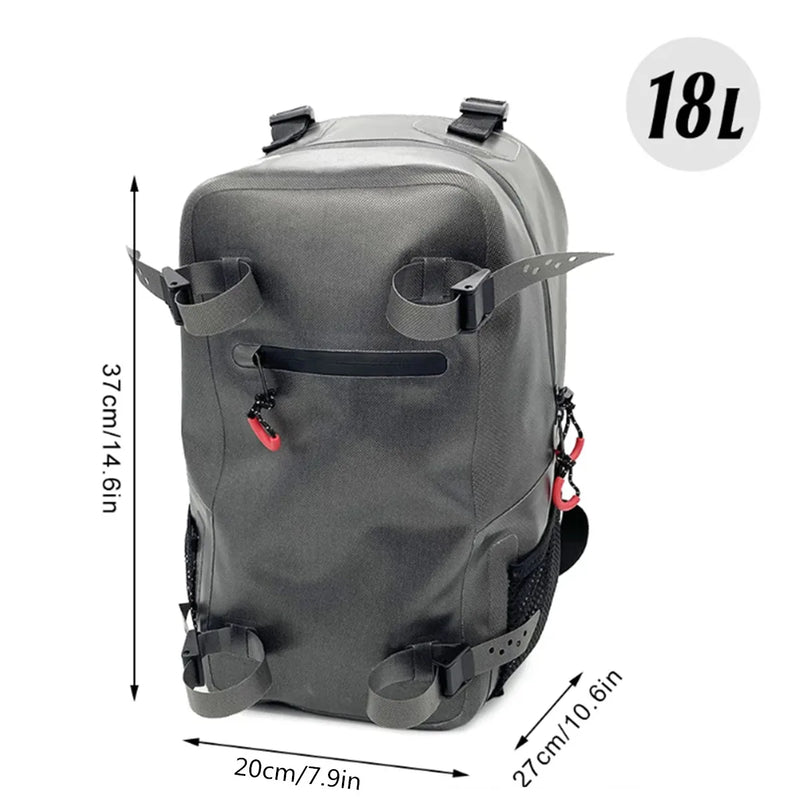 Fishing Backpack Portable Gear Bag with Rod Holder - View 9 | SAMAG