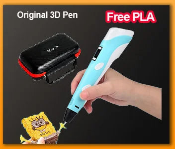 Kids 3D Printing Pen Adjustable Speed LED Display DIY Drawing Pens 3D PLA Filament Christmas Birthday gift for Boys and Girls