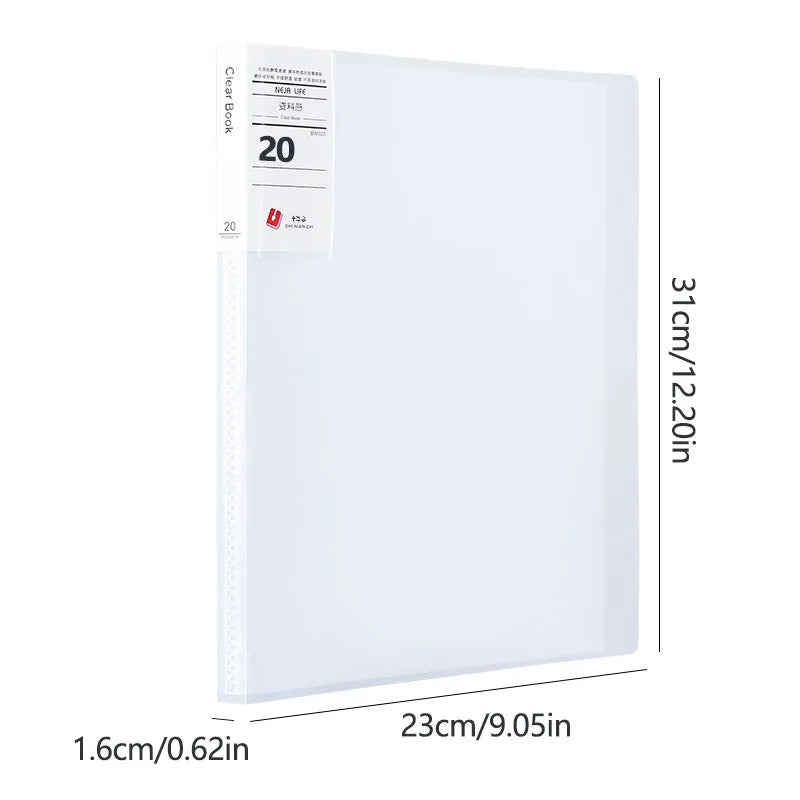 A4 Semi Transparent PP Brochure, Multiple Page Sizes To Choose From, Classified Insert Folder, Conference Document Organization,