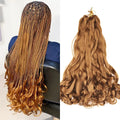 French Curly Crochet Braiding Hair Synthetic Loose Wave Ombre Braids Hair for Women  Spiral Curls Pre Stretched Hair Extensions
