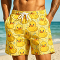 Fun Cute Cartoon Duck Pig Pattern Funny Swimming Shorts | SAMAG