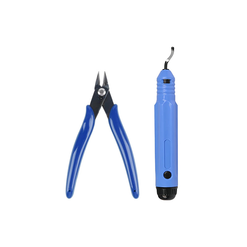 3D Printer Tool Kit Deburring Trimming Tool Scraper Cleaning Needle File Tweezers Pliers Basic Deburring Tools DIY Printer Parts