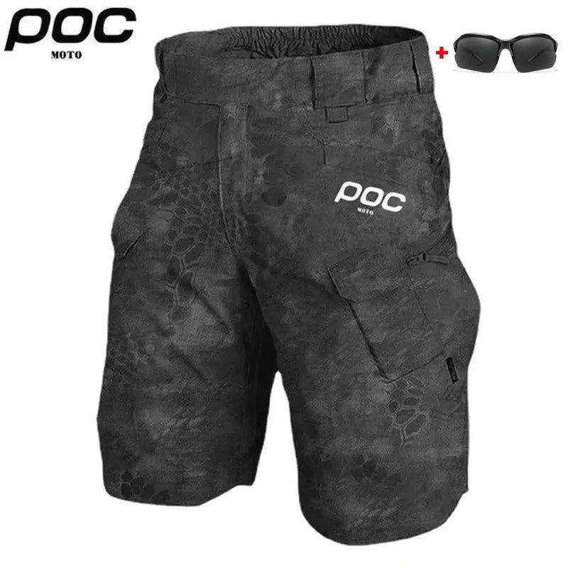 MOTO POC MTB Shorts Men's Mountain Bicycle Short Offroad DH Motorcycle Bike 2025 Outdoor Sports Quick Dry Downhill Short Pants