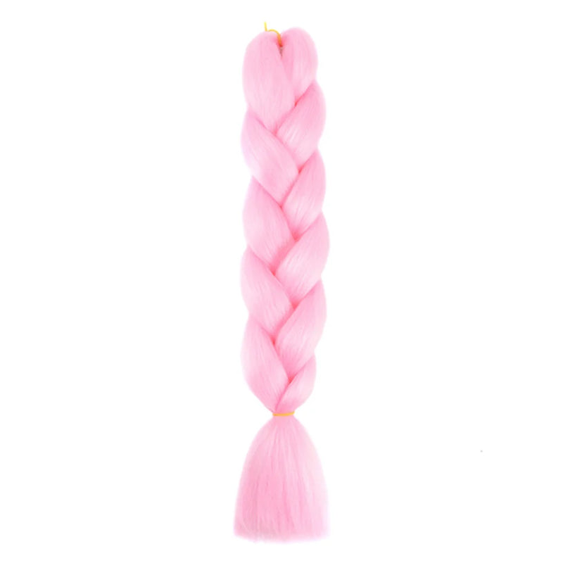 24 Inches DIY Jumbo Braiding Hair Synthetic Hair Extensions Afro Ombre Crochet Braid Hair Wholesale For Women