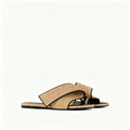 Summer Women's Flat Slippers, Women's Outerwear, Square Head, Open Toe, One Line Slippers, Men's Slippers