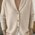Solid Color Button Knit Hooded Sweater Cardigan Jacket For Autumn Winter New Casual Fashionable Women's Clothing Pulls Femmes