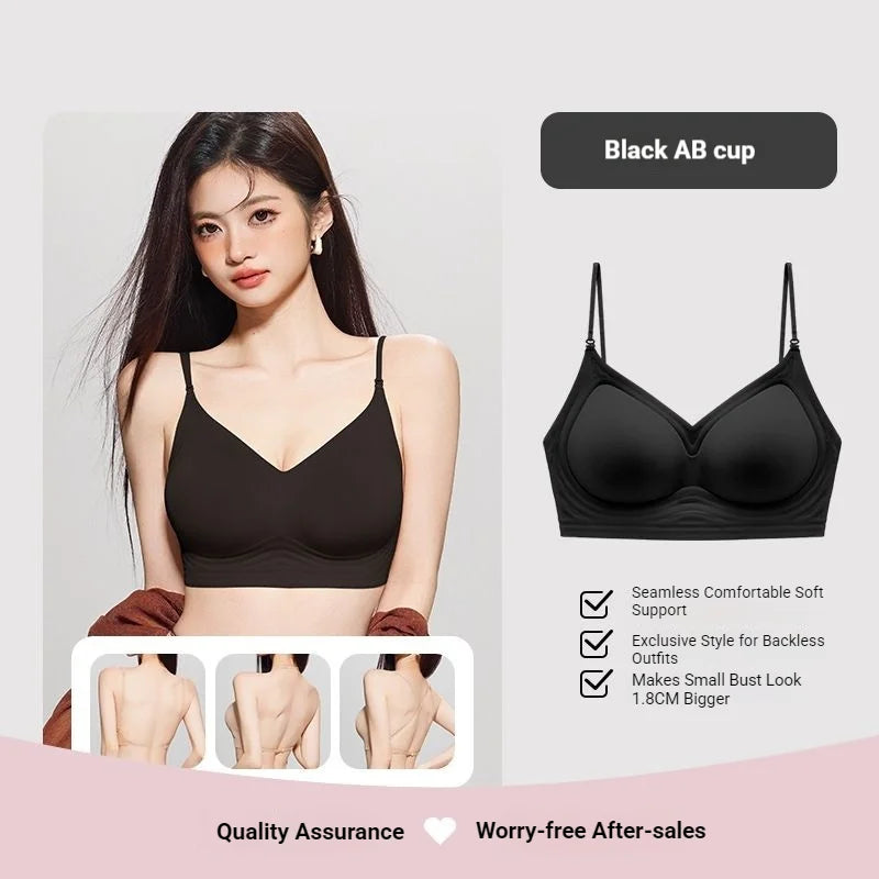 Backless Matching Bra No Steel Ring Vest Style Bra No Trace Skin-friendly Underwear Thin Cup Multiple Ways To Wear Intimates New