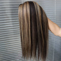 100% Human Hair Virgin Brazilian Extensions Bundle Piano Highlight 1B #27 Grey Straight Hair Weft Weaving Double Weft Wholesale