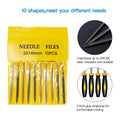 10pcs 3D Model File Cutter Scraper Engraving File Needle Deburring Kit Sanding Tools DIY 3D Printer Parts Grinding Trimming Tool