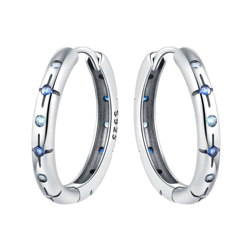 925 Sterling Silver Simple Gold U - shaped Earrings Jewelry Versatile Hoop For Women Fine Birthday Party - Visuel 19 | SAMAG
