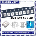 100pcs/lot 3528 1210 Diode SMD LED Diodes Kit Green RED WARM White ICE Blue Yellow Pink Purple-UV Orange rgb PLCC-2 High Quality