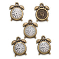 10 pcs Enamel charms antique bronze metal watch pendants fit diy necklace bracelet charms for Jewelry making W80