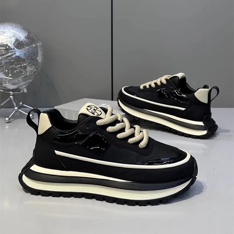 Men's Casual Shoes Fashion Sneakers Low Top Lace Up Lightweight Comfortable Breathable Walking Shoes For Daily Wear