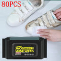 12/30/80PCS NEW Portable Disposable Powerful Cleaning Shoes Cleaner Wipes Sneakers Cleaner Wipes Shoe Cloth Work on White Shoes