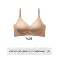 Women Seamless Wireless Bra Push Up Cooling Breathable Lift Anti-Sagging Comfort Bralette for Small Chest