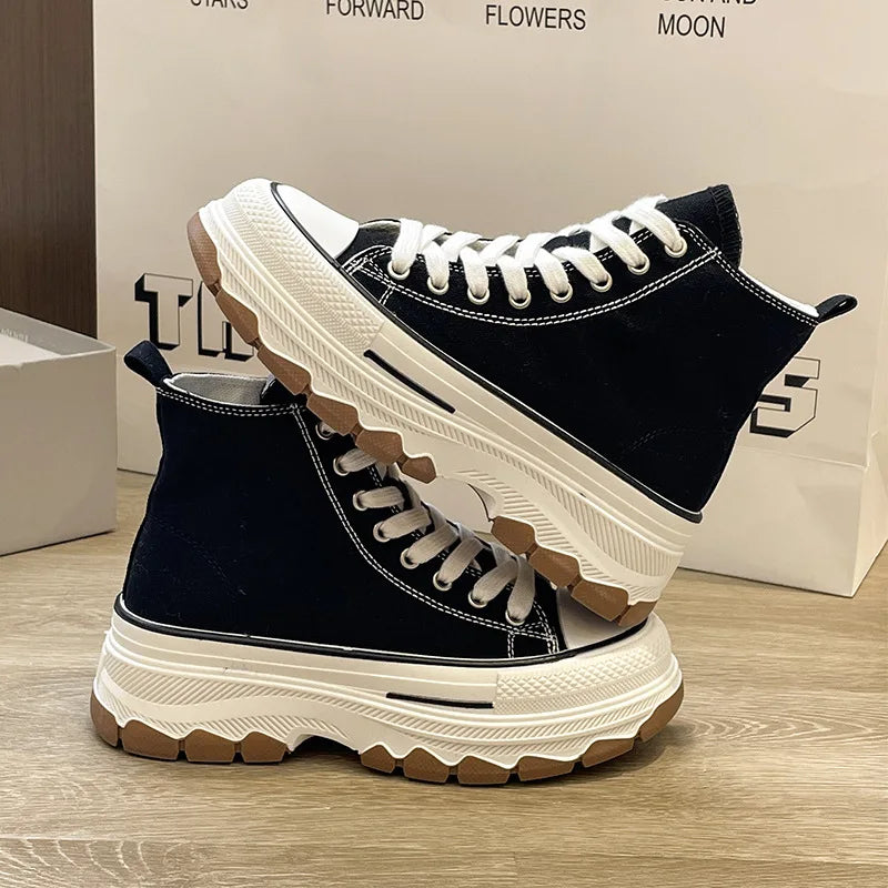Spring Summer Canvas Shoes Women 5CM Thick Sole | SAMAG