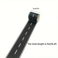 Cartoon Style Reusable Road Stickers, Black Polyurethane Road Tape, Suitable for Party Racing Decoration