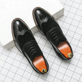 Retro Oxfords Shoes Men Classic Men's Dress Shoes Casual Business Social Brogues Shoes For Wedding