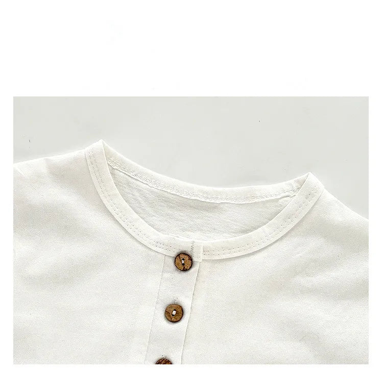 1 to 8 Years Summer Casual Kids Set Round Neck - View 4 | SAMAG