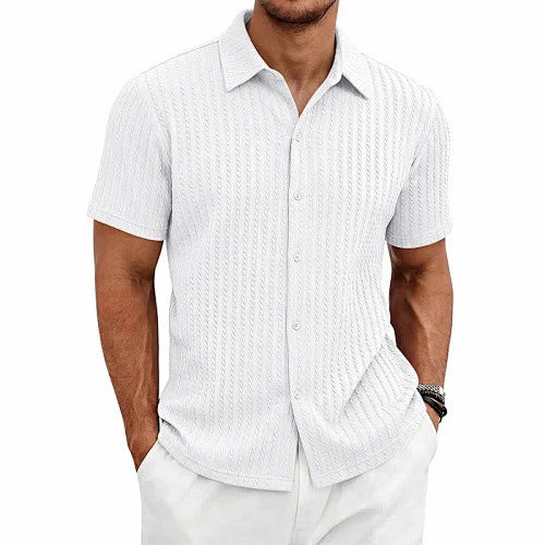 European and American Men's Casual Jacquard Shirt Summer | SAMAG
