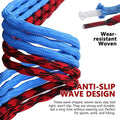 Round Wave Shape Non Slip Heavy Duty and Durable Outdoor Climbing Shoelaces Hiking Shoe Laces Shoestrings 2 Pair